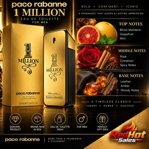 Paco Rabanne 1 Million 100ml Men’s Fragrance Spray New In Box