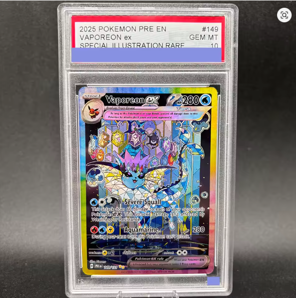Vaporeon ex 2025 Pokemon Card