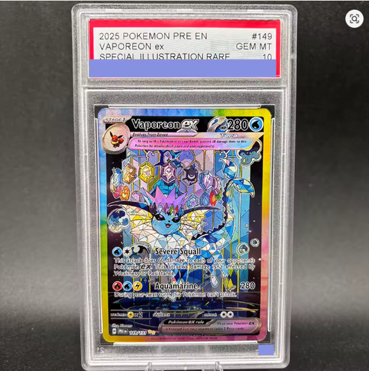 Vaporeon ex 2025 Pokemon Card