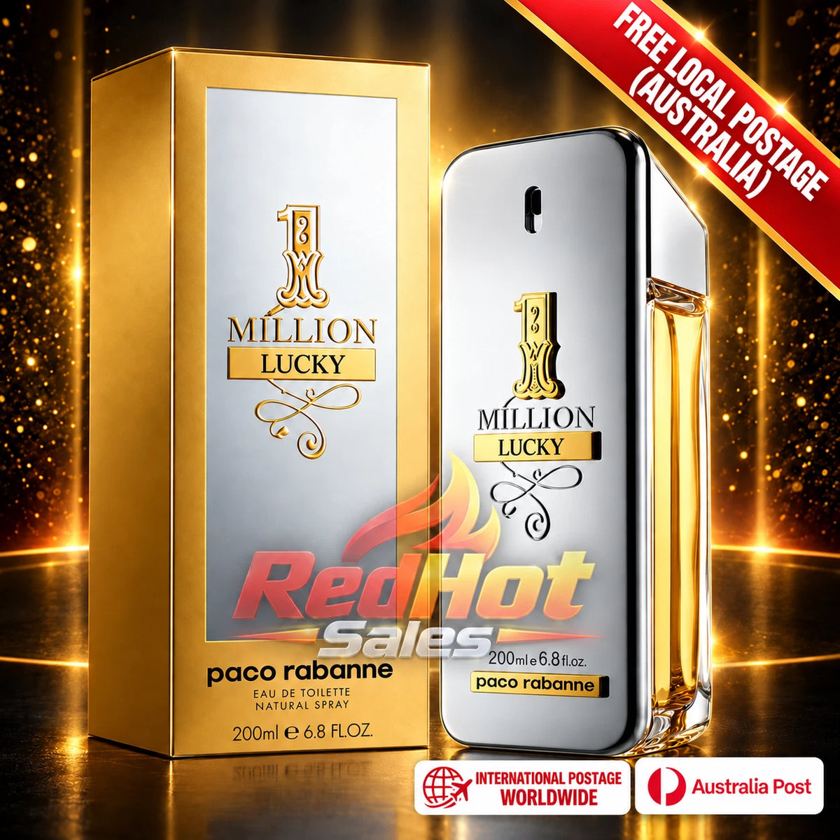 Paco Rabanne 1 Million Lucky Eau de Toilette 100ml Men's Fragrance New In Box